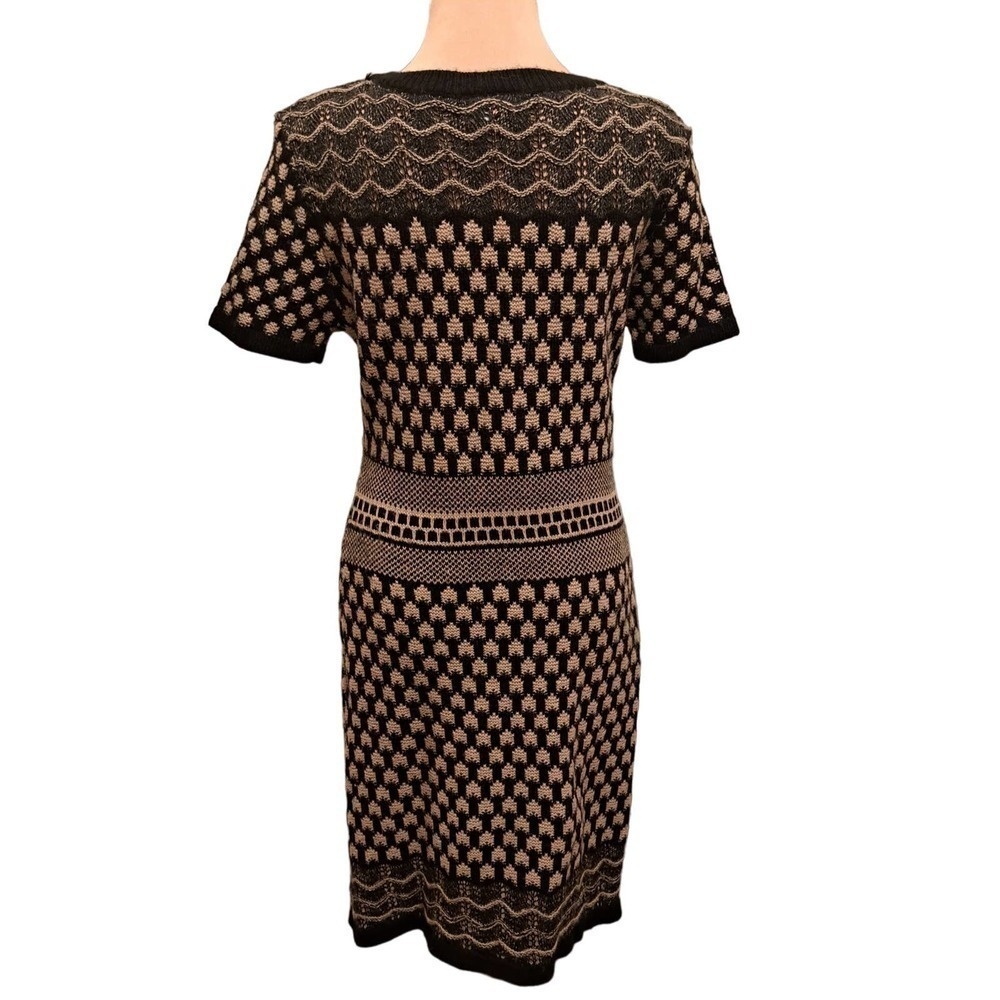 Romeo + Juliet Couture Black and Tan Dress Size M - Picture 3 of 7